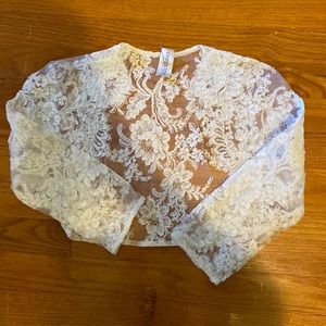 Lace wedding coverup